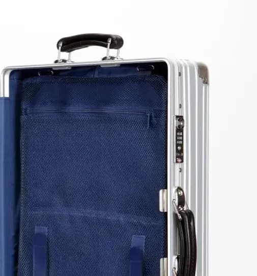 Valise vintage en alliage aluminium-magnésium Domtom