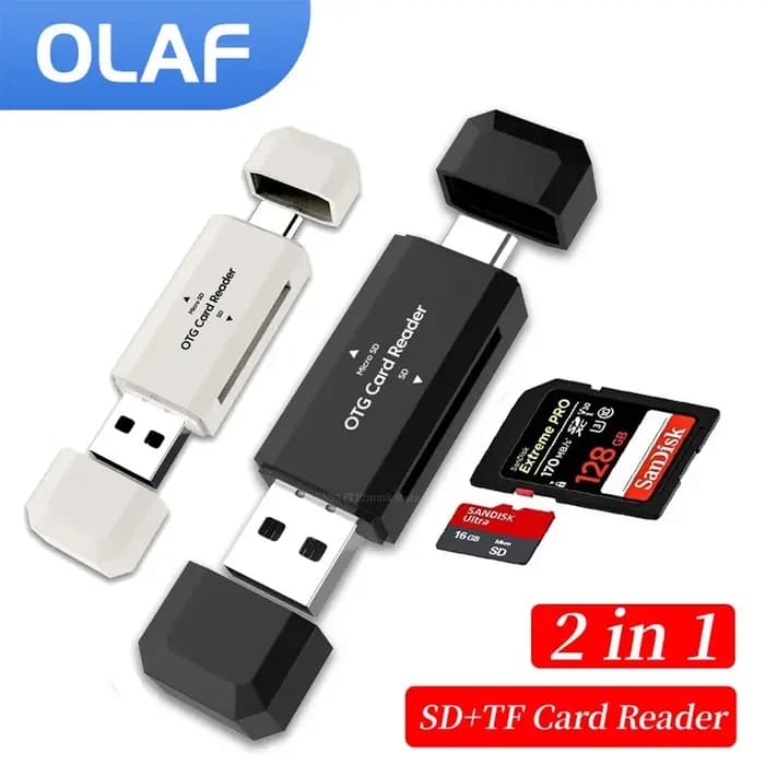 Lecteur de carte SD TF de Type C 2 en 1