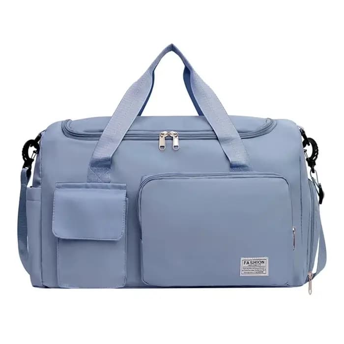 Sac de voyage Oxford pliable multifonctionnel en nylon, sac de sport multicouche avec compartiment à