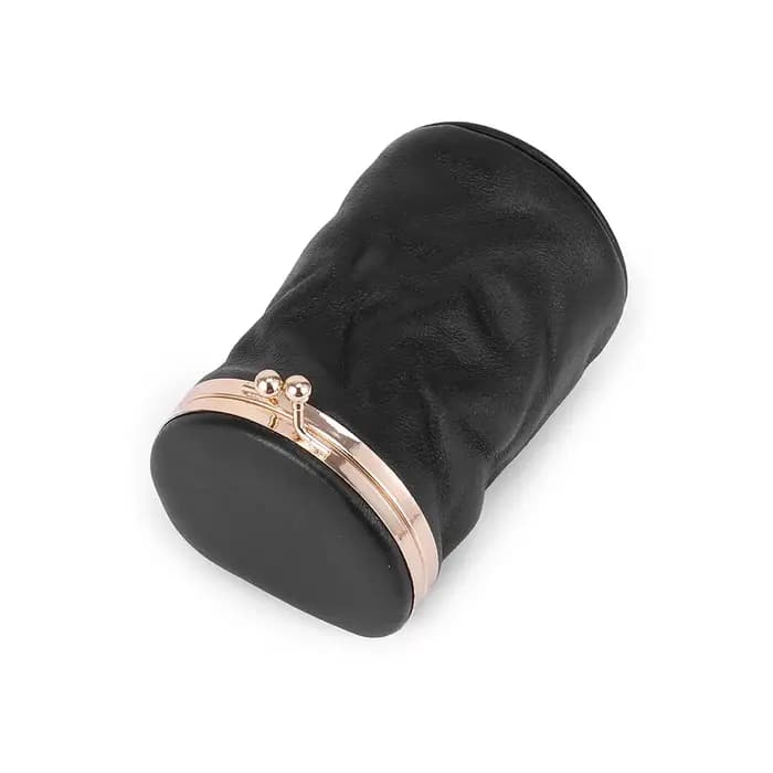 Mini sac à cosmétiques en cuir pour femmes