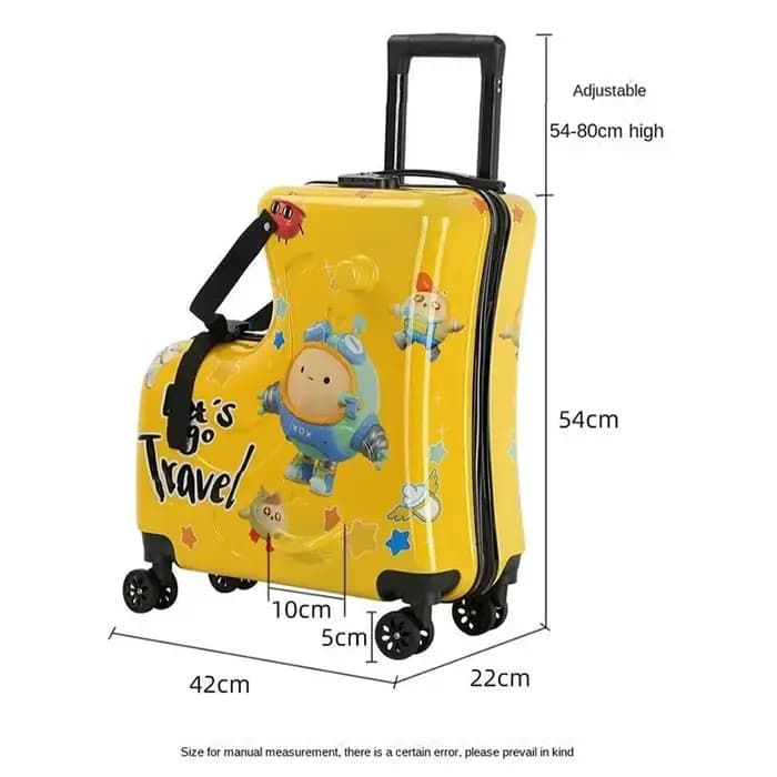 Valise montable de dessin animé mignon pour enfants