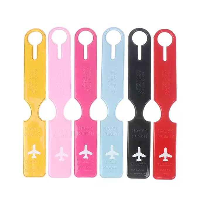 Étiquettes de bagage mignonnes en PVC pour valise
