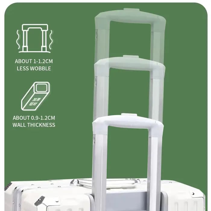 Valise à roulettes 20 24 26 28 pouces avec cadre en aluminium