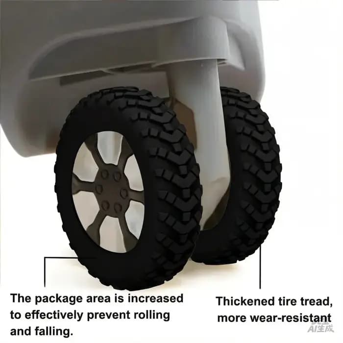 Couvre-roues silencieux pour valise