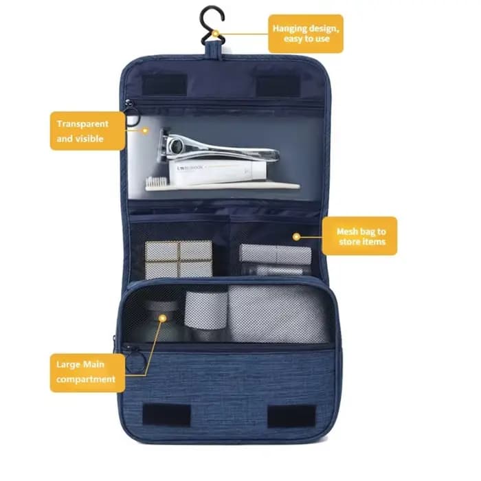 Trousse de toilette Portable avec crochet de suspension