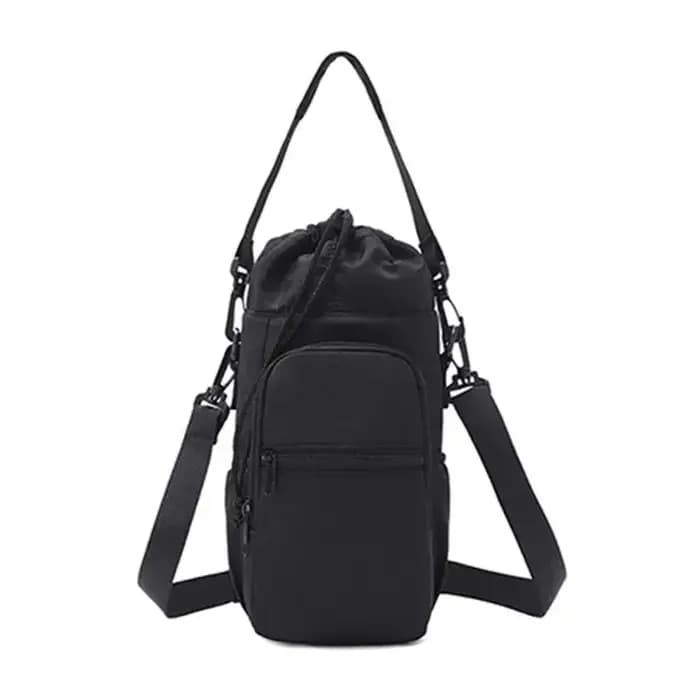 Sac de bouteille d'eau Portable avec sangle réglable, tasses thermiques, housse de protection isolée