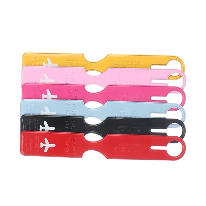 Étiquettes de bagage mignonnes en PVC pour valise