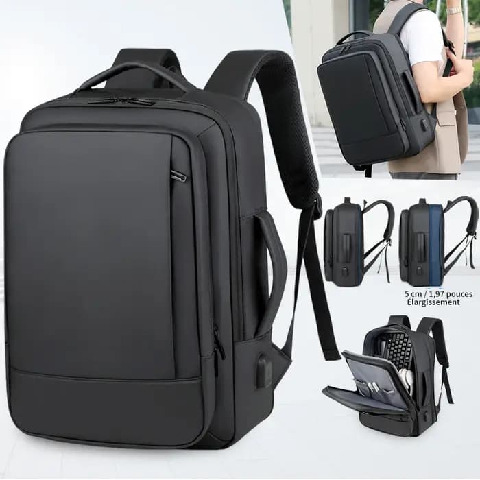 Sac à dos pour homme pour les déplacements professionnels, sac pour ordinateur portable multifonctio