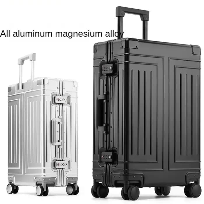 Valise voyage en Aluminium Étanche de 20/24/26/100% Pouces