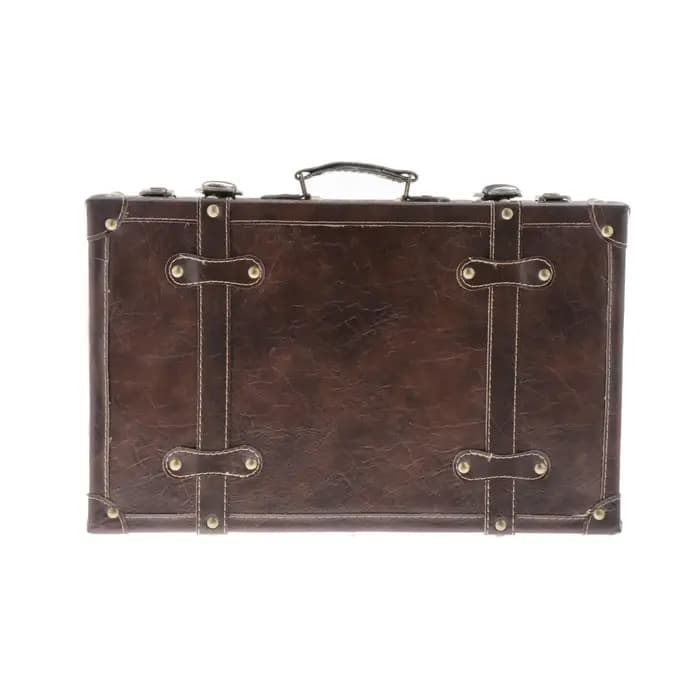 Valise rétro en bois Leatner