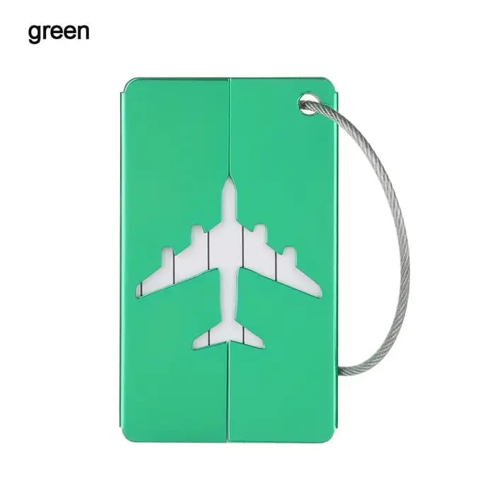 Étiquettes de bagages réutilisables en aluminium et acier inoxydable pour cartes d'identité
