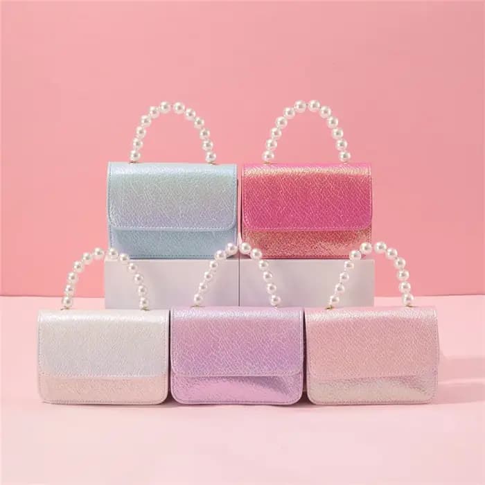 Sac à main avec chaîne de perles pour femmes