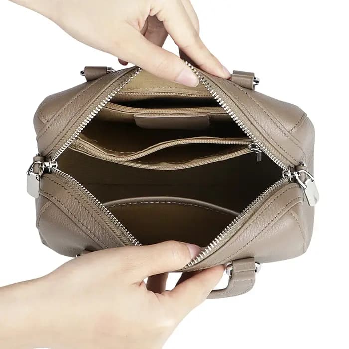2025 tendance luxe concepteur rétro sac à main pour femmes en cuir véritable épaule sacs à bandoulière Double fermetures éclair femme sac à poignée supérieure