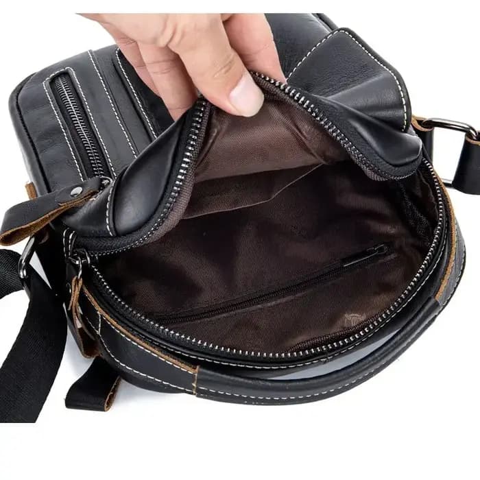 Sac à Main à Bandoulière en Cuir de Vache group pour Homme