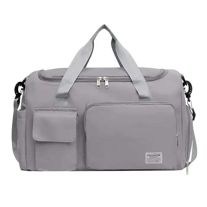 Sac de voyage Oxford pliable multifonctionnel en nylon, sac de sport multicouche avec compartiment à chaussures, sac à main de grande capacité