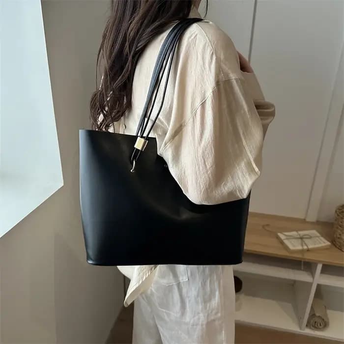 Sac de week-end grande capacité, sac à main de shopping, sac à main simple pour femme avec poignée supérieure, tendance vintage pour le travail et le bureau