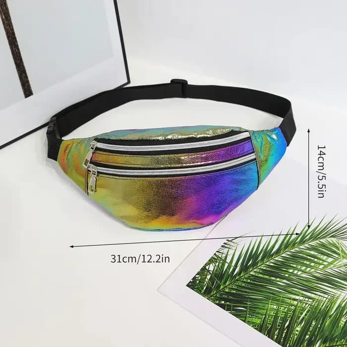 Sac banane holographique pour femmes