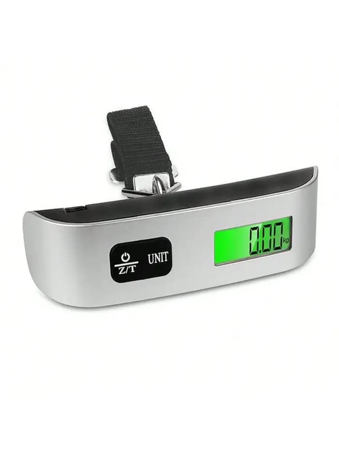Balance numérique portable 110 lb/50 kg avec écran LCD, pour bagages, valises, voyages, pesage de sacs, outil de pesée