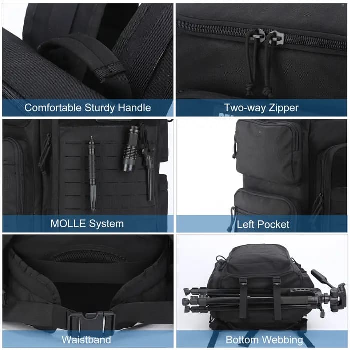 Sac de voyage pour homme avec système modulaire de grande capacité