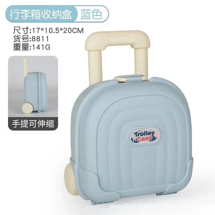 Valise Enfant Extensible Adorable en Plastique à Motifs de Dessins Animés