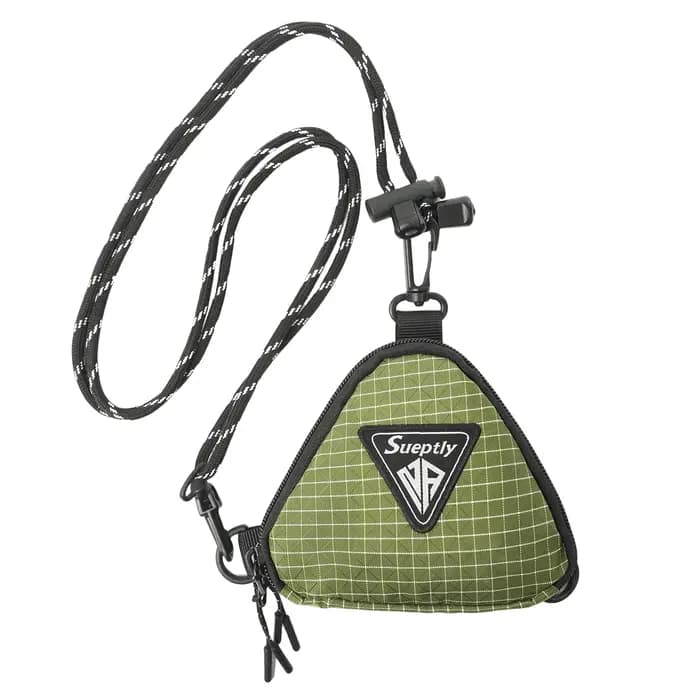 Sac à bandoulière pour homme, petit sac suspendu de style japonais, sac à clés triangulaire de coule