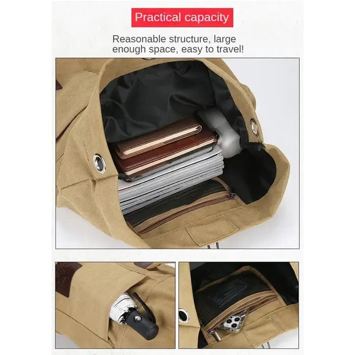 30L/60L sac de sport de plein air sac à dos toile sacs à dos sac d'école randonnée voyage