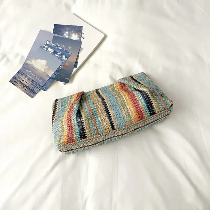 Sac à main en paille tressé à la main pour femme