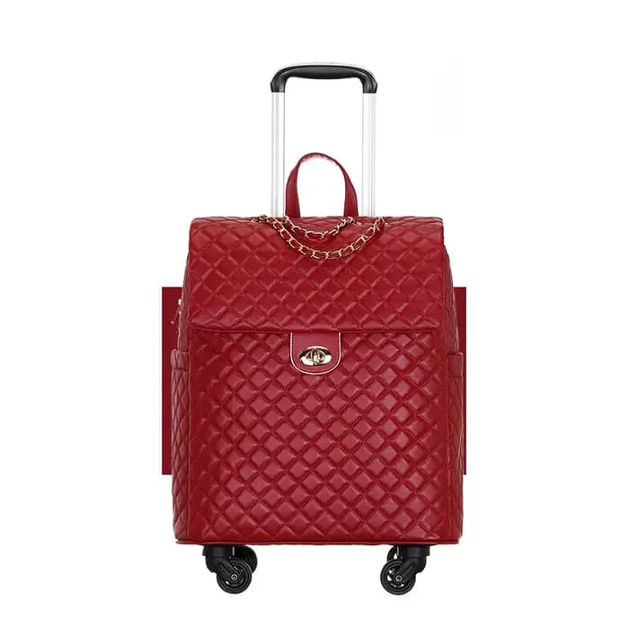 Valise à roulettes avec roues silencieuses universelles