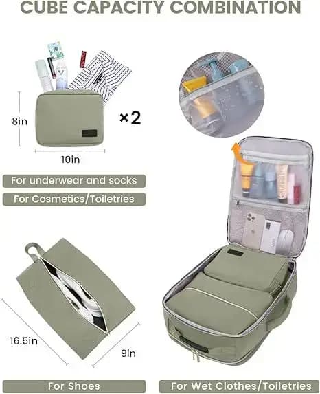 Lot de 4 sacs à dos de voyage 40L pour femmes