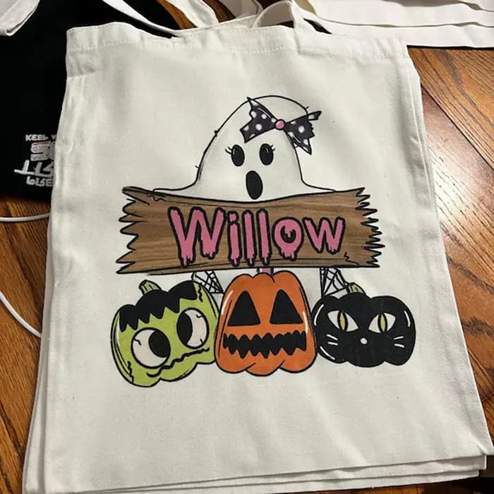 Sac fourre-tout personnalisé pour Halloween