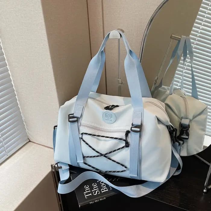 Sac de voyage coréen tendance avec cordon de serrage