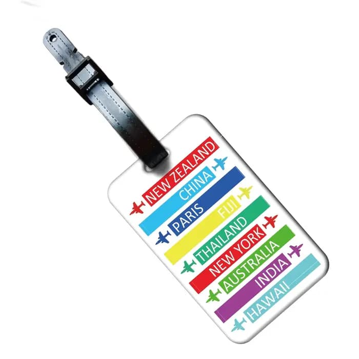 Étiquette de bagage créative, accessoire de voyage, porte-adresse pour valise homme, étiquette d'ide