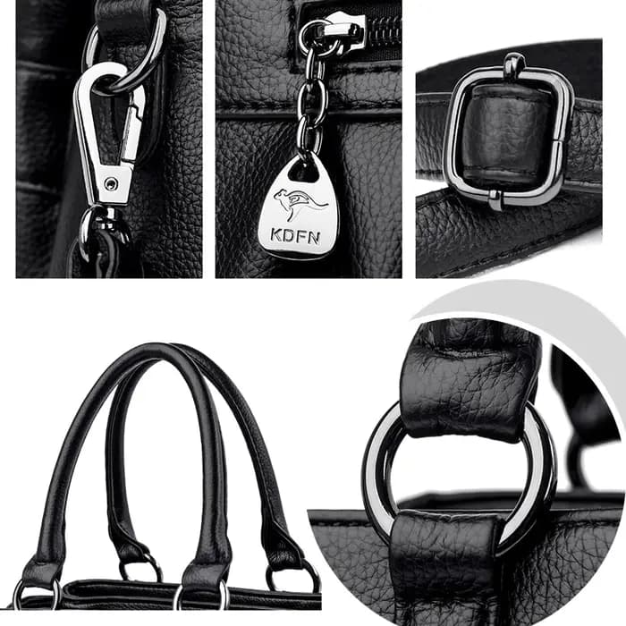 Sacs à Main de Luxe en Cuir Souple à 3 Couches pour Femme