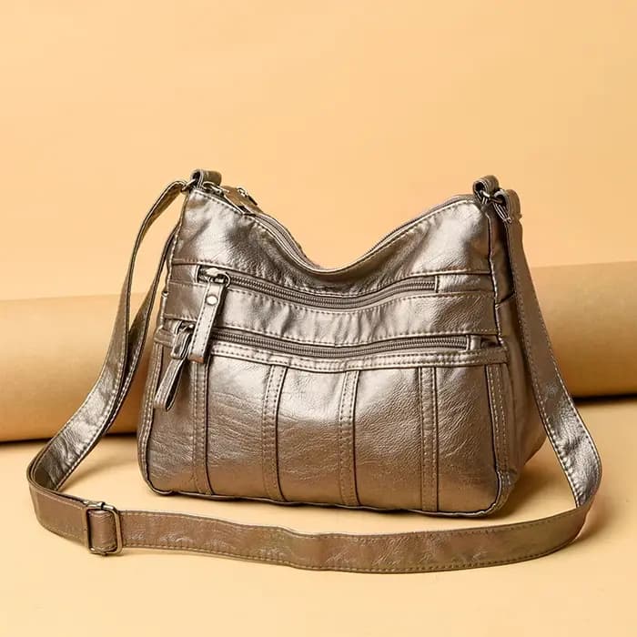 Sac bandoulière noir, sac de voyage avec bretelles réglables et compartiment zippé