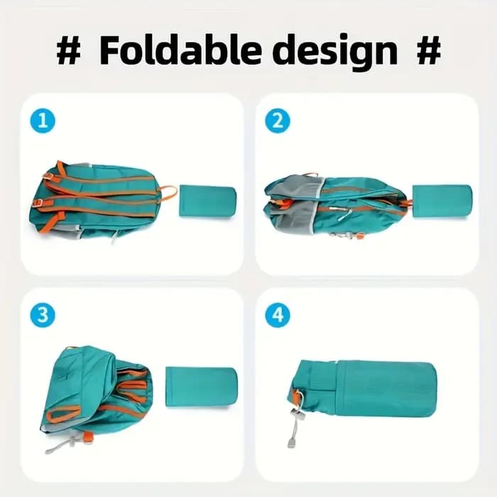 Sac à dos pliable Portable pour femmes et hommes
