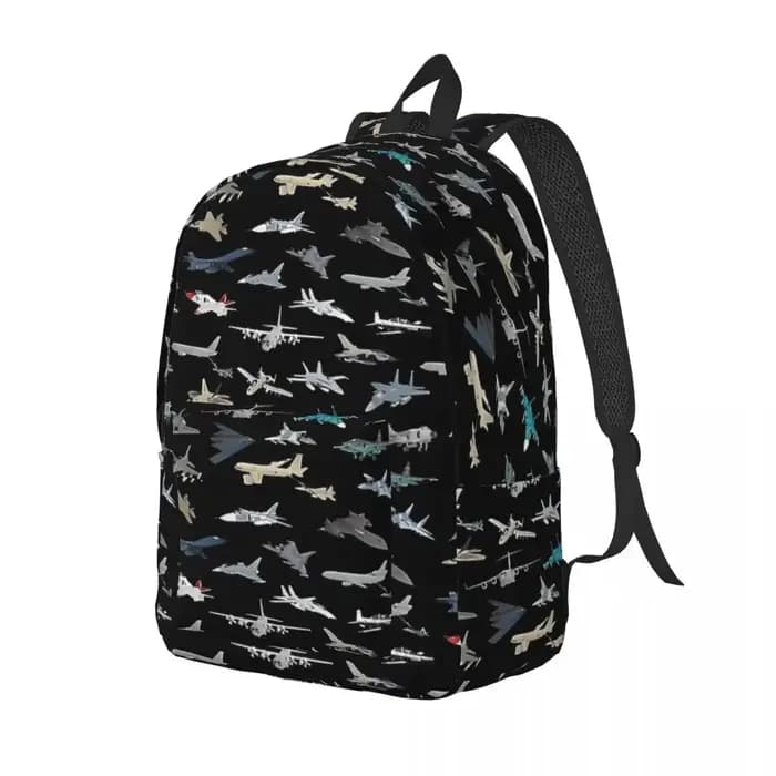 Sac à dos Airana militaire moderne, sac à dos d'affaires pour lycée, avion de chasse, pilote, ordina