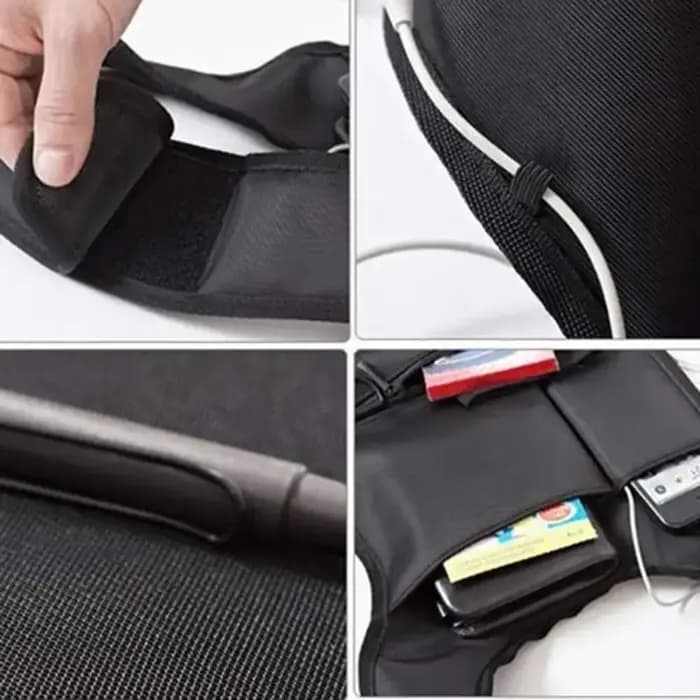 Sac bandoulière noir dissimulé sous le bras