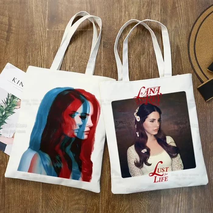 Lana Del Rey Singer GérWomen Canvas Initiated Bag