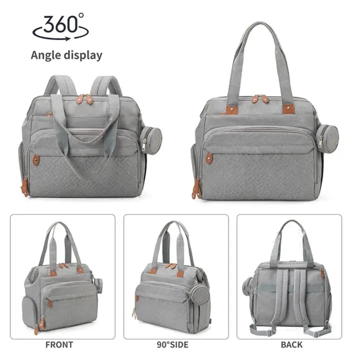 PANGDUBE grande taille maman papa sac à dos bébé sacs à couches avec sucette sac