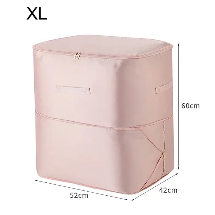 Organiseurs ultra-compactables à compression automatique avec double fermeture éclair pour couvertures