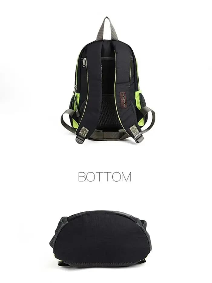 Fouvor femmes sport sac à dos petite toile noir voyage sac à dos tendance 2025 Nylon imperméable décontracté mode femme sacs 2717-15