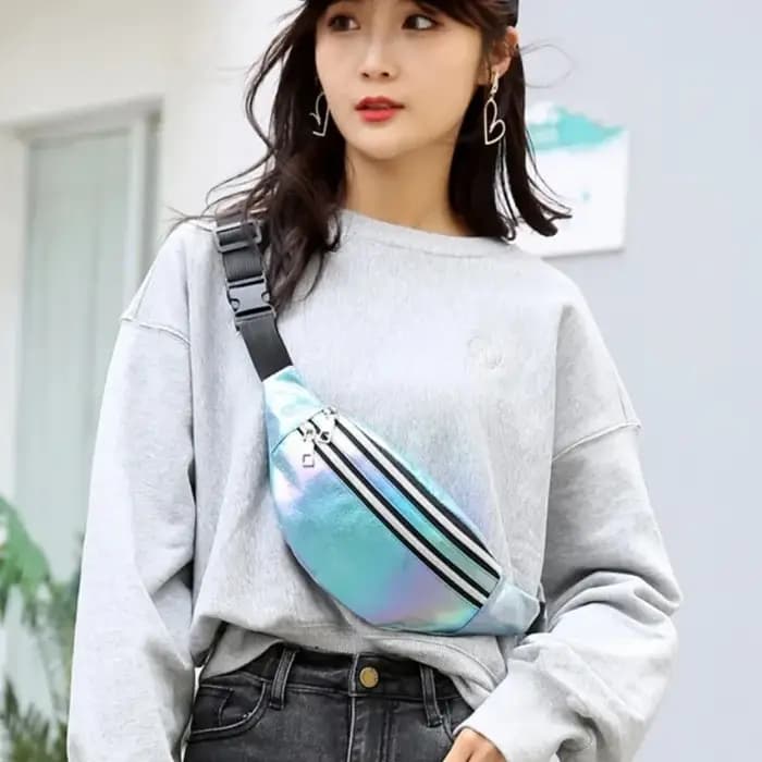 Sac banane holographique pour femmes