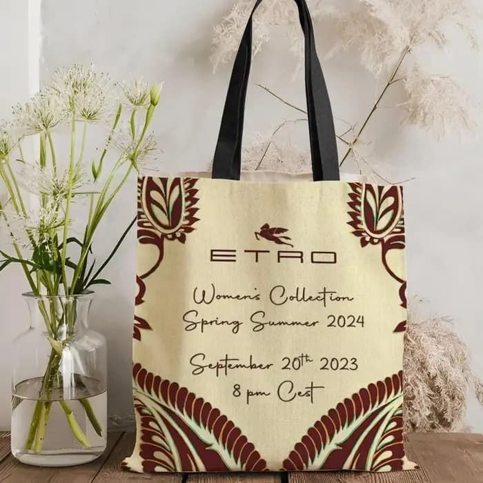 Sacs de rangement E-EtroS au design classique, sac fourre-tout léger en toile, grande capacité, sac