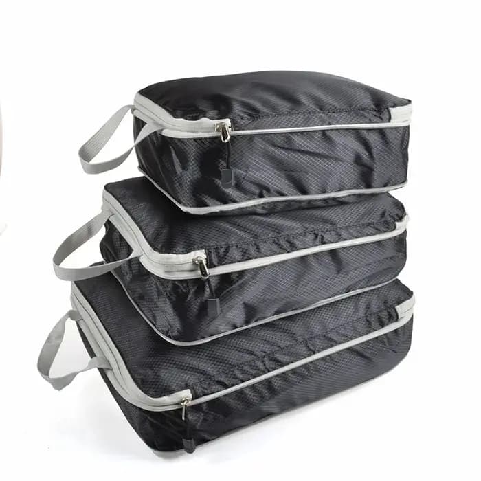 Cubes d'emballage à Compression valise de voyage ensemble d'organisateurs de bagages sac de rangement pliable à