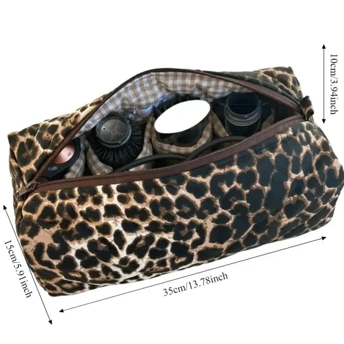 Trousse de Toilette de Voyage en Peluche à Motifs