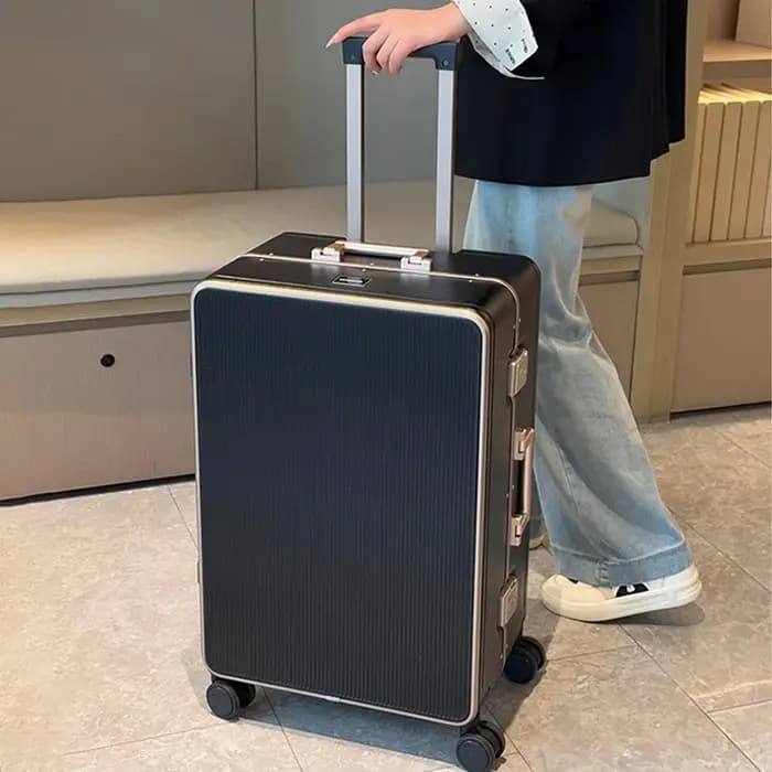Nouveau Bagage hommes et femmes 20-28 pouces grande capacité cadre en aluminium valise de voyage avec poignée