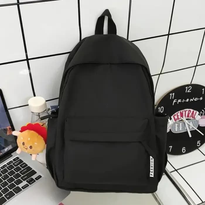 Cartable de mode pour adolescents imperméable à l'eau en Nylon filles sac à dos mignon femmes sac à dos pour ordinateur portable sac de voyage noir rose Bookbag unisexe