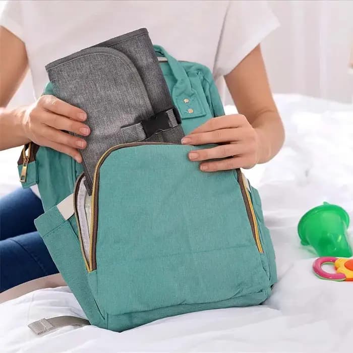 Matelas à langer portable avec sac de rangement – Tapis de changement de couches à une main pour sacs