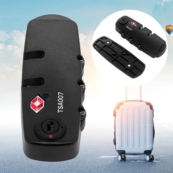 TSA serrure à combinaison à 3 chiffres armoire casier sac