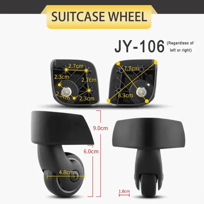 Convient pour Samsonite roue JY-105 JY-106 JY109 valise JY-110 charge